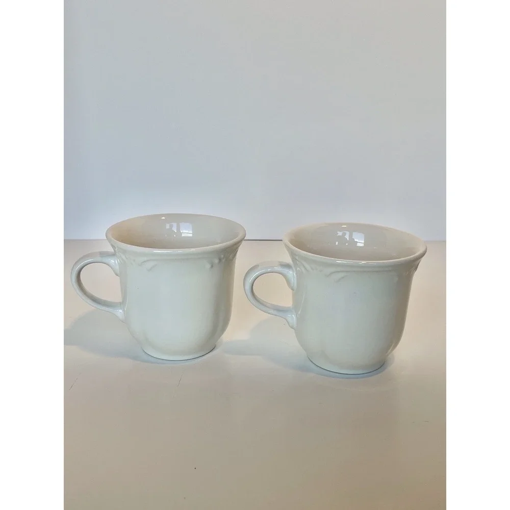 Pfaltzgraff  Filigree Pattern Tea Coffee Cups  Set‎ of 2